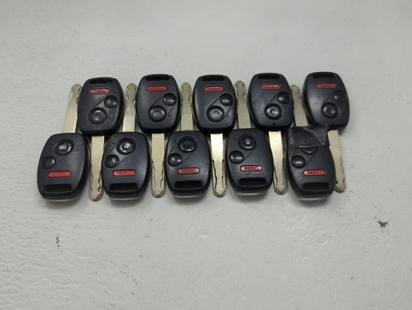 Lot of 10 Honda Keyless Entry Remote Fob MIXED FCC IDS 1475332 - Oemusedautoparts1.com