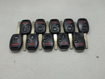compare product Lot of 10 Honda Keyless Entry Remote Fob MIXED FCC IDS 1475332