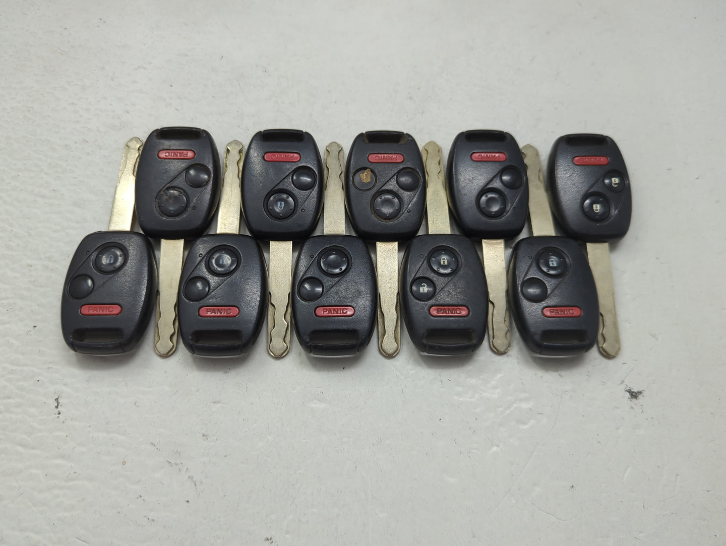 Lot of 10 Honda Keyless Entry Remote Fob MIXED FCC IDS 1475333 - Oemusedautoparts1.com
