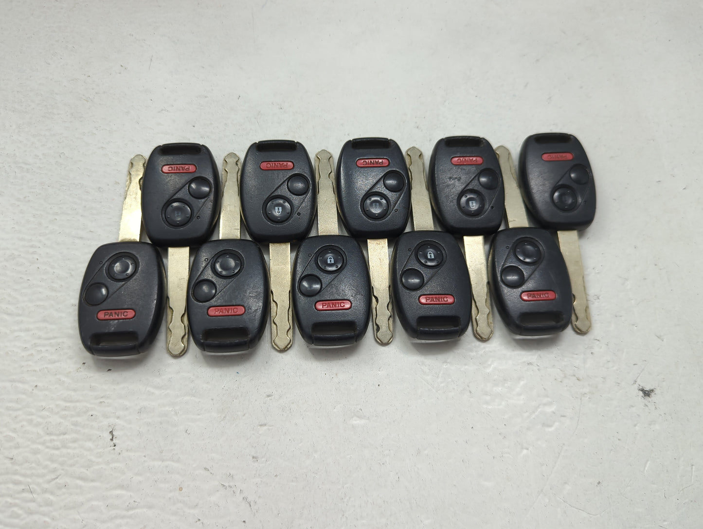 Lot of 10 Honda Keyless Entry Remote Fob MIXED FCC IDS 1475334 - Oemusedautoparts1.com