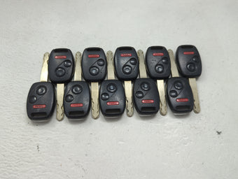 compare product Lot of 10 Honda Keyless Entry Remote Fob MIXED FCC IDS 1475334