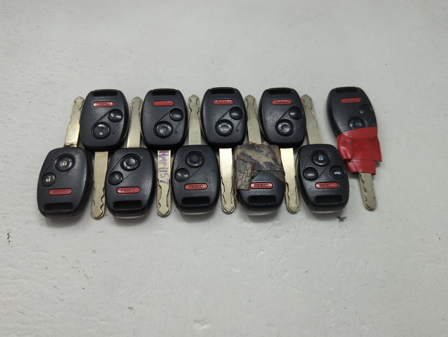 Lot of 10 Honda Keyless Entry Remote Fob MIXED FCC IDS 1475346 - Oemusedautoparts1.com