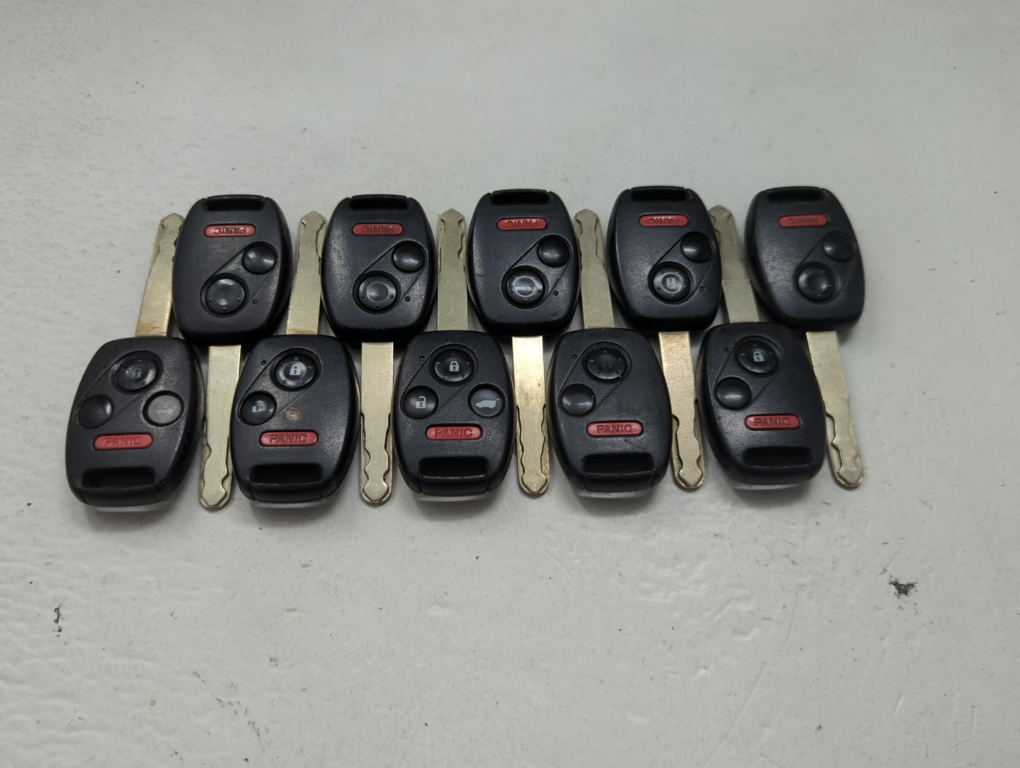 Lot of 10 Honda Keyless Entry Remote Fob MIXED FCC IDS 1475347 - Oemusedautoparts1.com