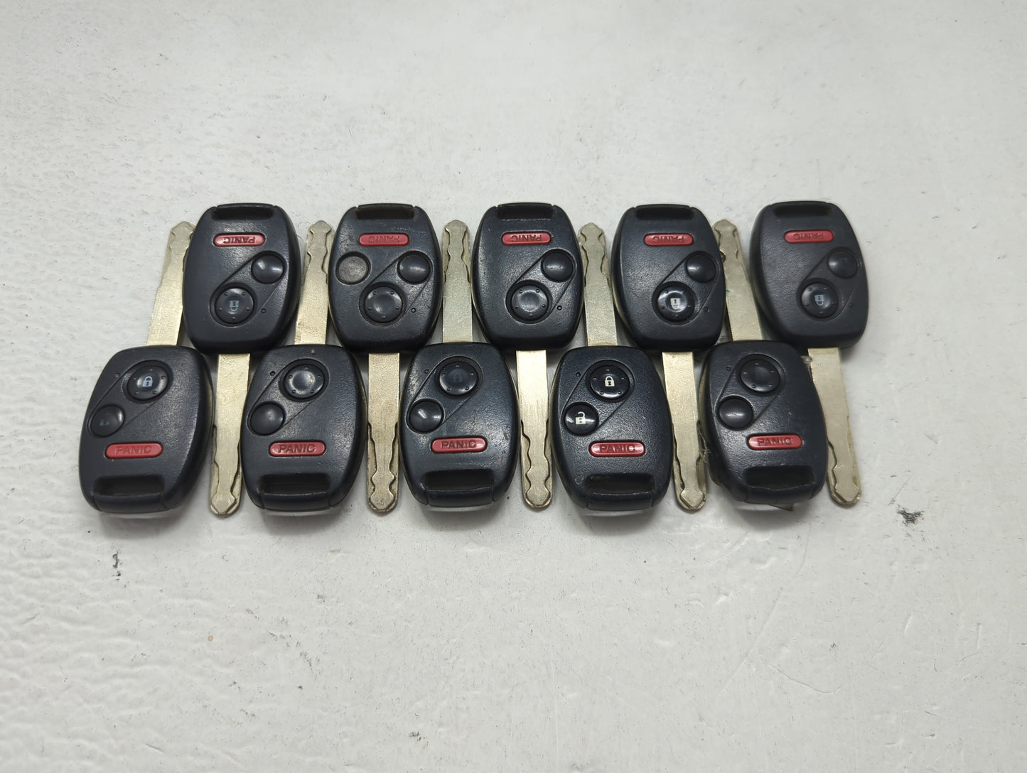 Lot of 10 Honda Keyless Entry Remote Fob MIXED FCC IDS 1475348 - Oemusedautoparts1.com