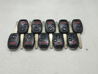 compare product Lot of 10 Honda Keyless Entry Remote Fob MIXED FCC IDS 1475348