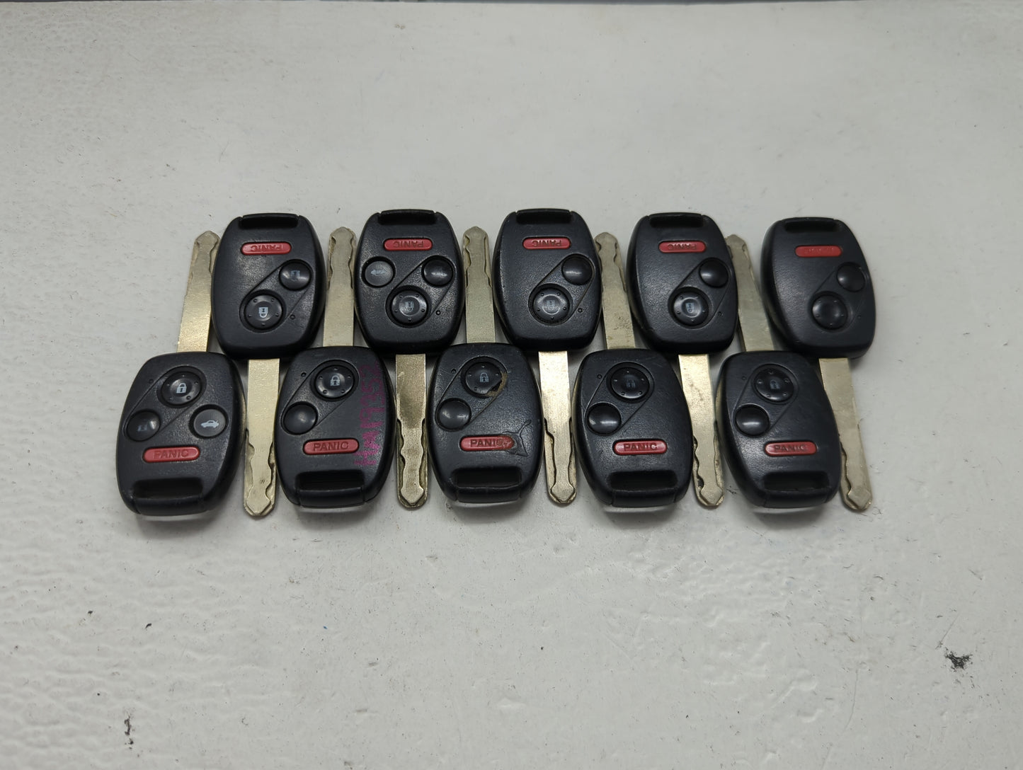 Lot of 10 Honda Keyless Entry Remote Fob MIXED FCC IDS 1475350 - Oemusedautoparts1.com