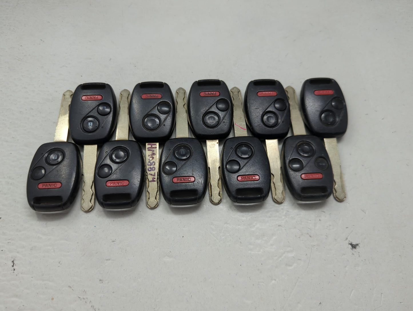 Lot of 10 Honda Keyless Entry Remote Fob MIXED FCC IDS 1475362 - Oemusedautoparts1.com