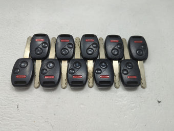 compare product Lot of 10 Honda Keyless Entry Remote Fob MIXED FCC IDS 1475364