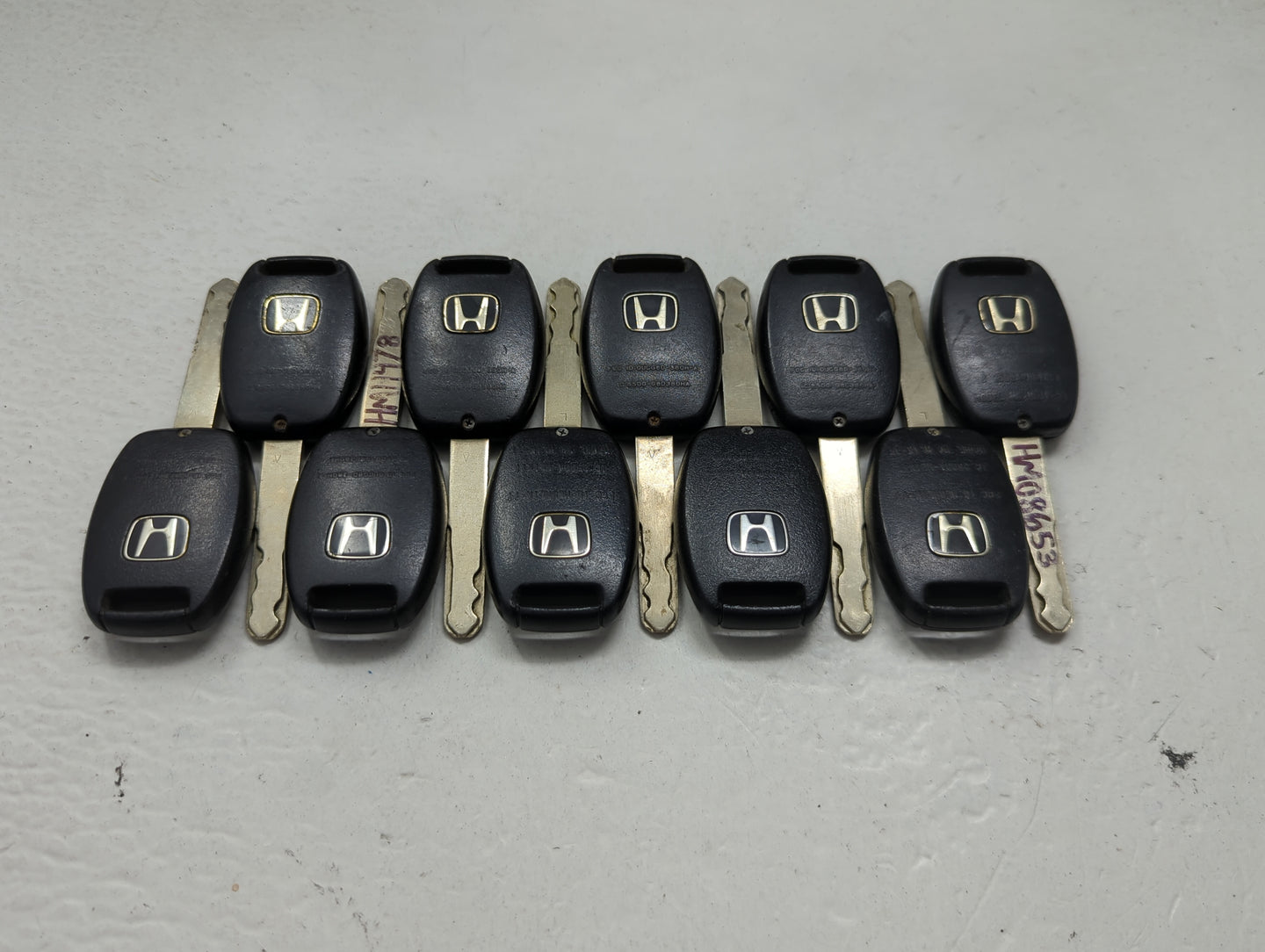 Lot of 10 Honda Keyless Entry Remote Fob MIXED FCC IDS 1475364 - Oemusedautoparts1.com