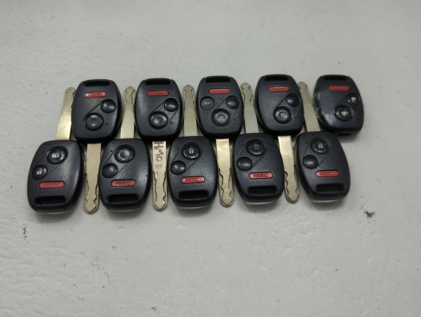 Lot of 10 Honda Keyless Entry Remote Fob MIXED FCC IDS 1475365 - Oemusedautoparts1.com