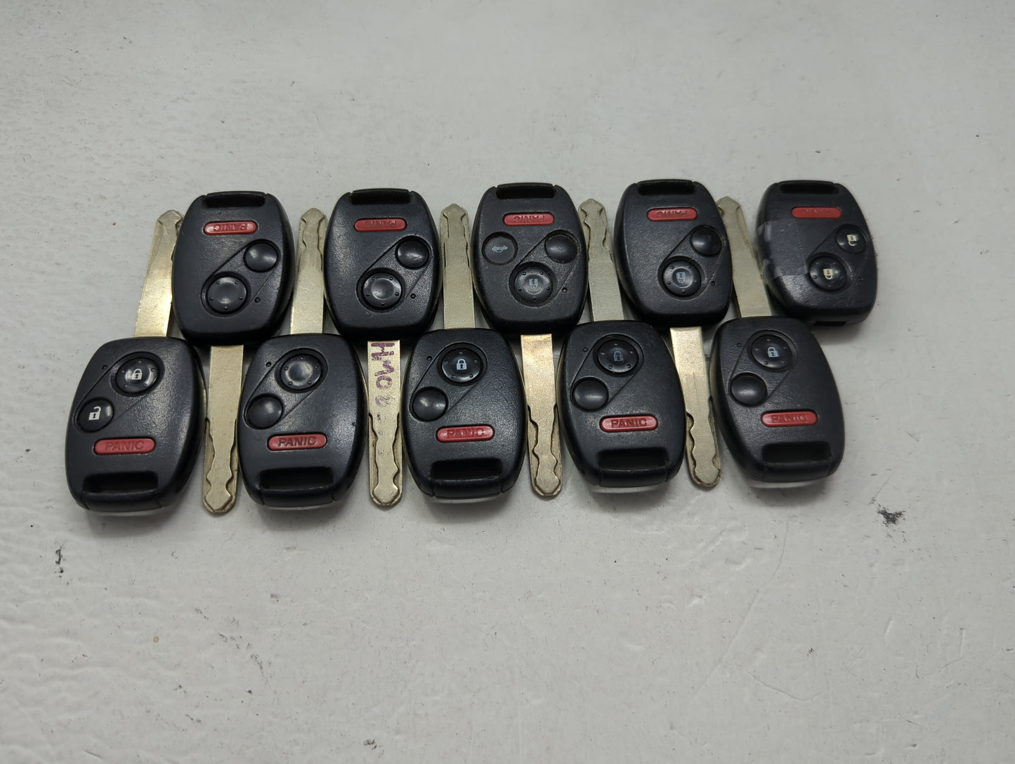 Lot of 10 Honda Keyless Entry Remote Fob MIXED FCC IDS 1475365 - Oemusedautoparts1.com