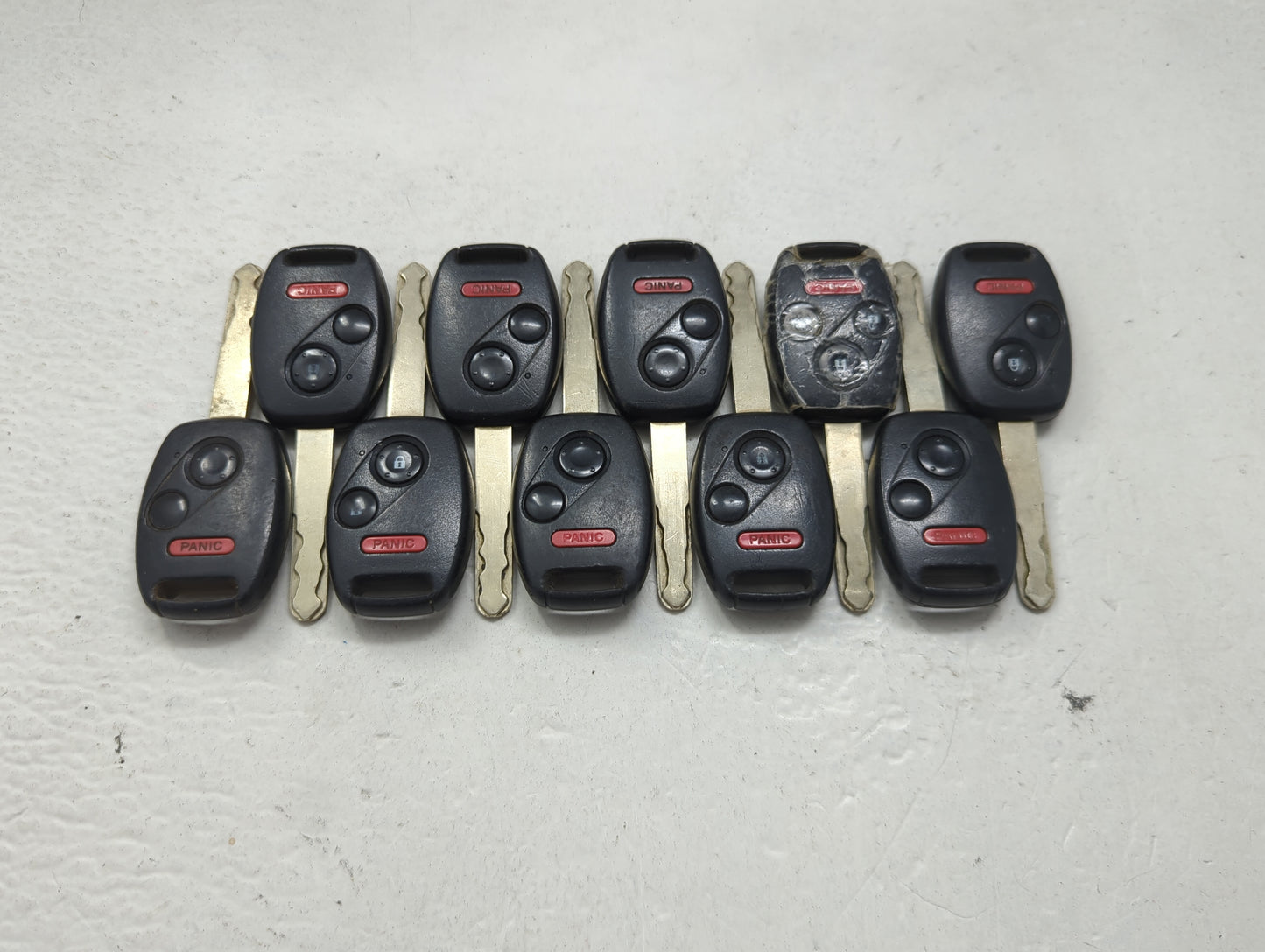 Lot of 10 Honda Keyless Entry Remote Fob MIXED FCC IDS 1475366 - Oemusedautoparts1.com