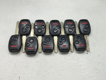 compare product Lot of 10 Honda Keyless Entry Remote Fob MIXED FCC IDS 1475367