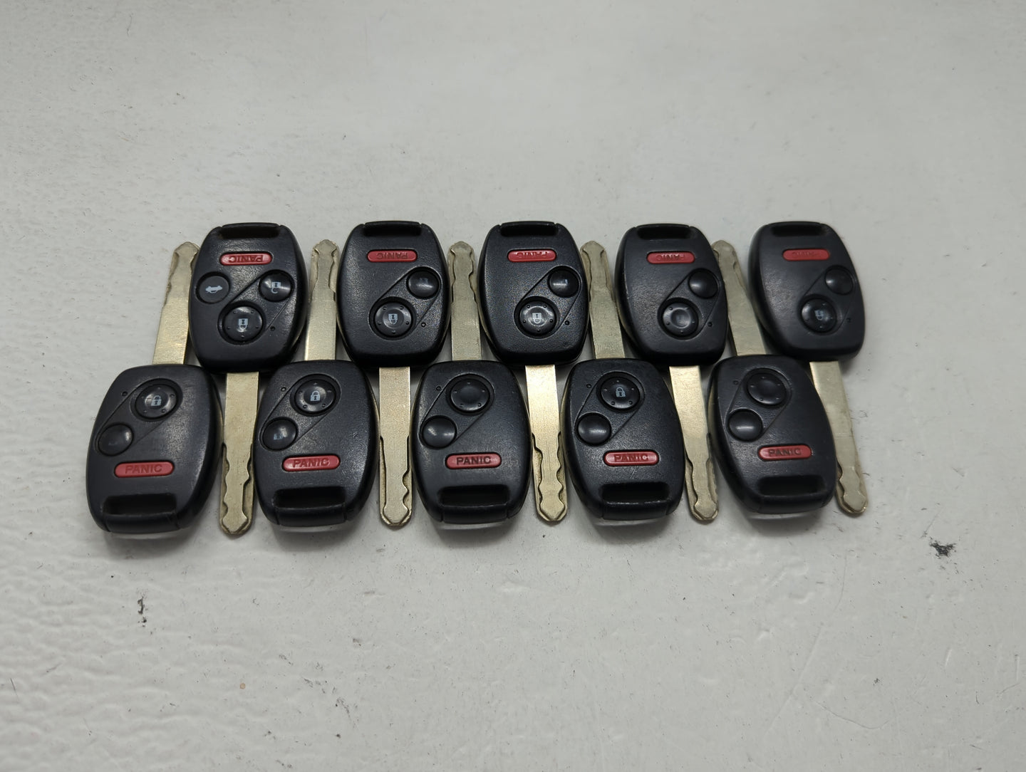 Lot of 10 Honda Keyless Entry Remote Fob MIXED FCC IDS 1475382 - Oemusedautoparts1.com