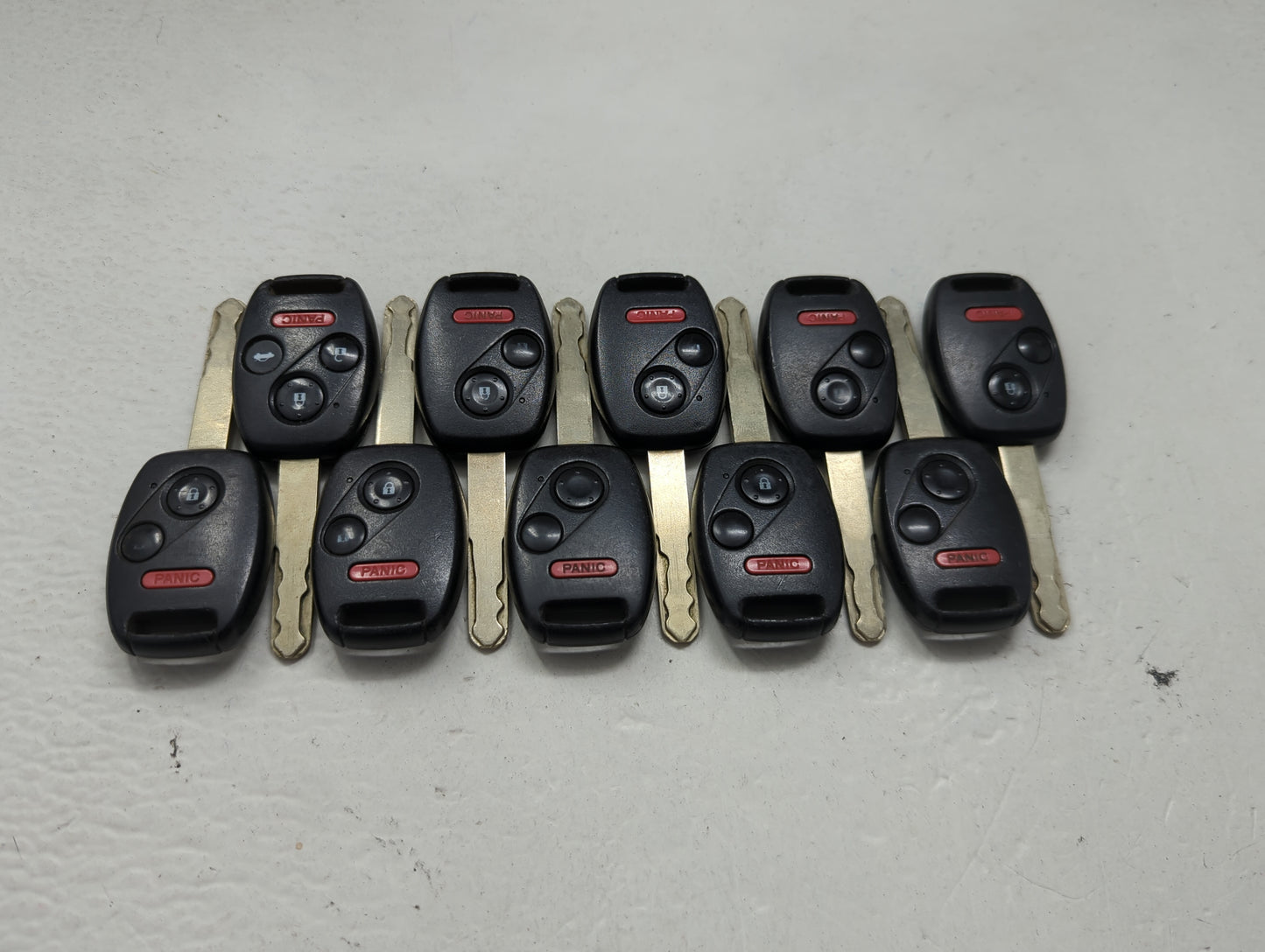Lot of 10 Honda Keyless Entry Remote Fob MIXED FCC IDS 1475382 - Oemusedautoparts1.com
