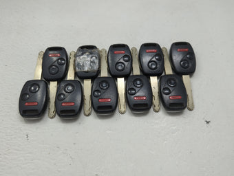 compare product Lot of 10 Honda Keyless Entry Remote Fob MIXED FCC IDS 1475383