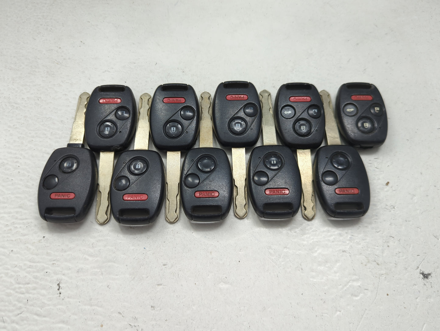 Lot of 10 Honda Keyless Entry Remote Fob MIXED FCC IDS 1475384 - Oemusedautoparts1.com