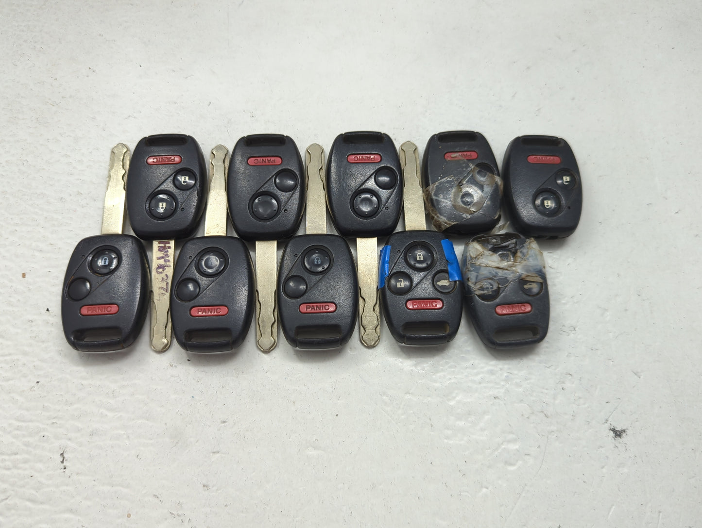 Lot of 10 Honda Keyless Entry Remote Fob MIXED FCC IDS 1475385 - Oemusedautoparts1.com