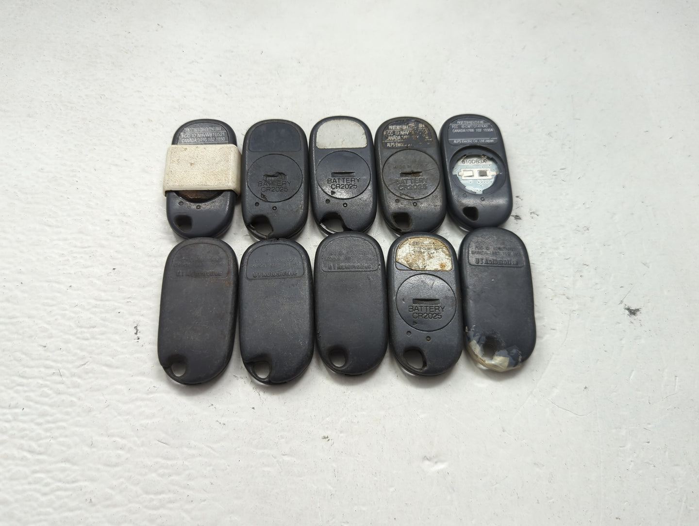 Lot of 10 Honda Keyless Entry Remote Fob MIXED FCC IDS MIXED PART 1475421 - Oemusedautoparts1.com