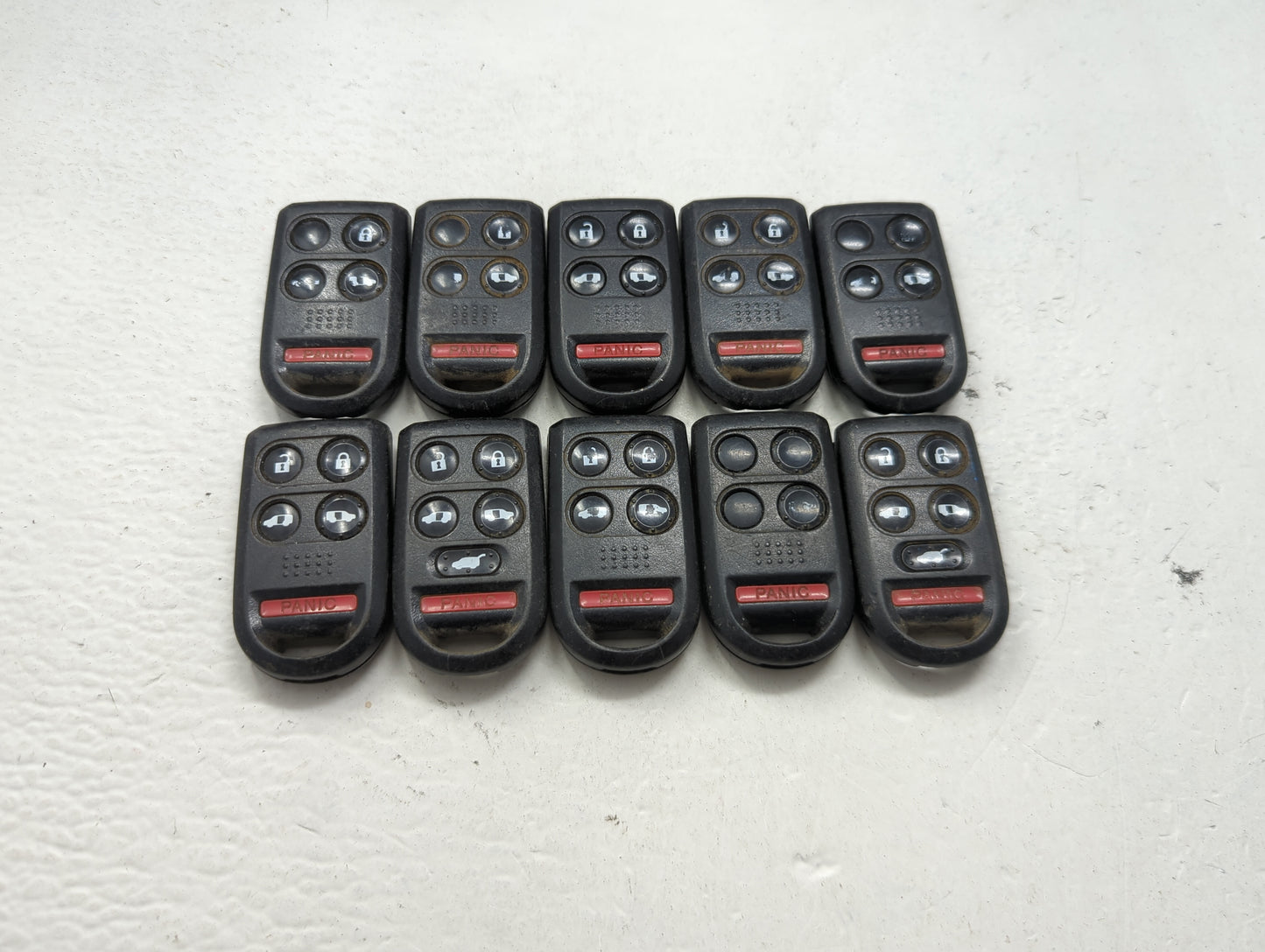 Lot of 10 Honda Keyless Entry Remote Fob MIXED FCC IDS 1475426 - Oemusedautoparts1.com