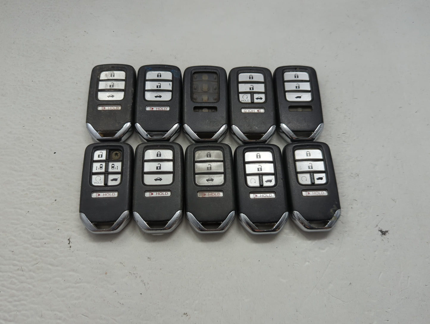 Lot of 10 Honda Keyless Entry Remote Fob MIXED FCC IDS MIXED PART 1475429 - Oemusedautoparts1.com