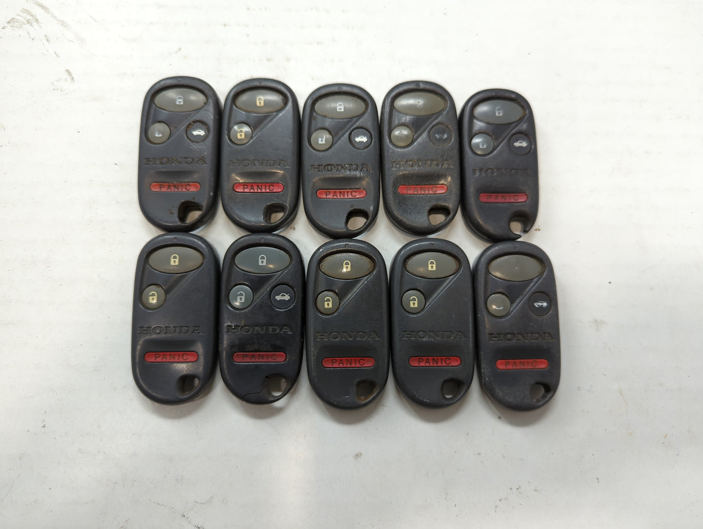 Lot of 10 Honda Keyless Entry Remote Fob KOBUTAH2T MIXED PART NUMBERS - Oemusedautoparts1.com