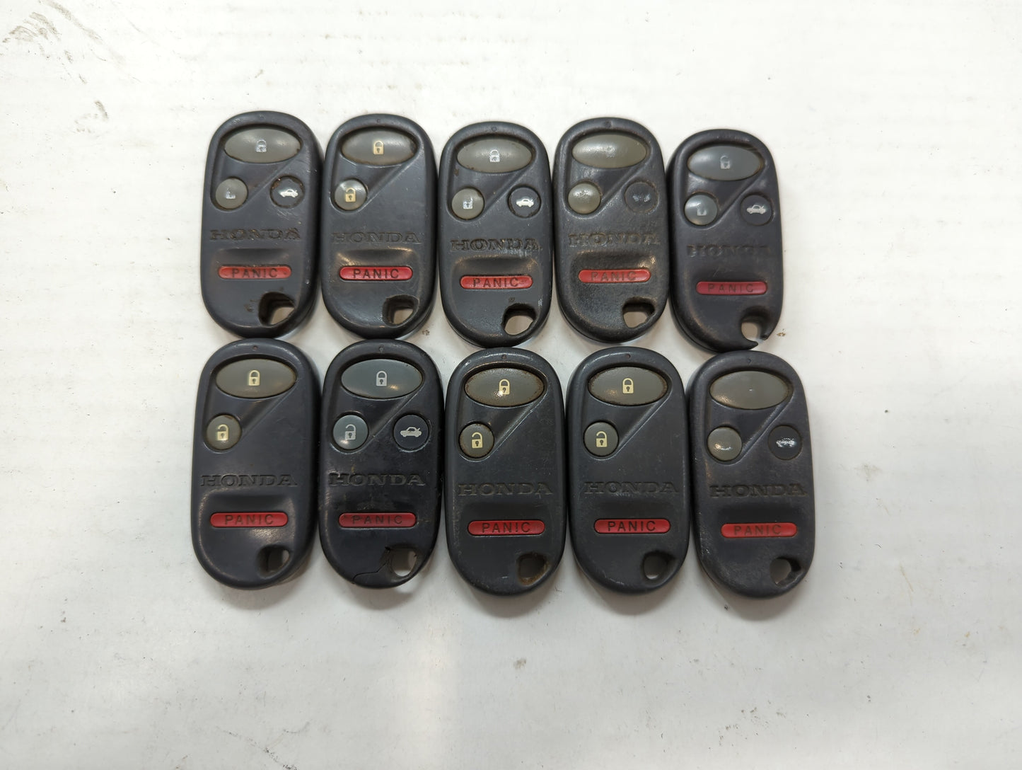 Lot of 10 Honda Keyless Entry Remote Fob KOBUTAH2T MIXED PART NUMBERS - Oemusedautoparts1.com