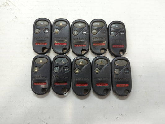 Lot of 10 Honda Keyless Entry Remote Fob KOBUTAH2T MIXED PART NUMBERS - Oemusedautoparts1.com