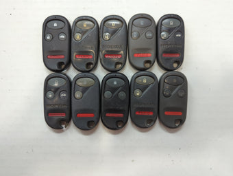 compare product Lot of 10 Honda Keyless Entry Remote Fob MIXED FCC IDS MIXED PART NUMBERS