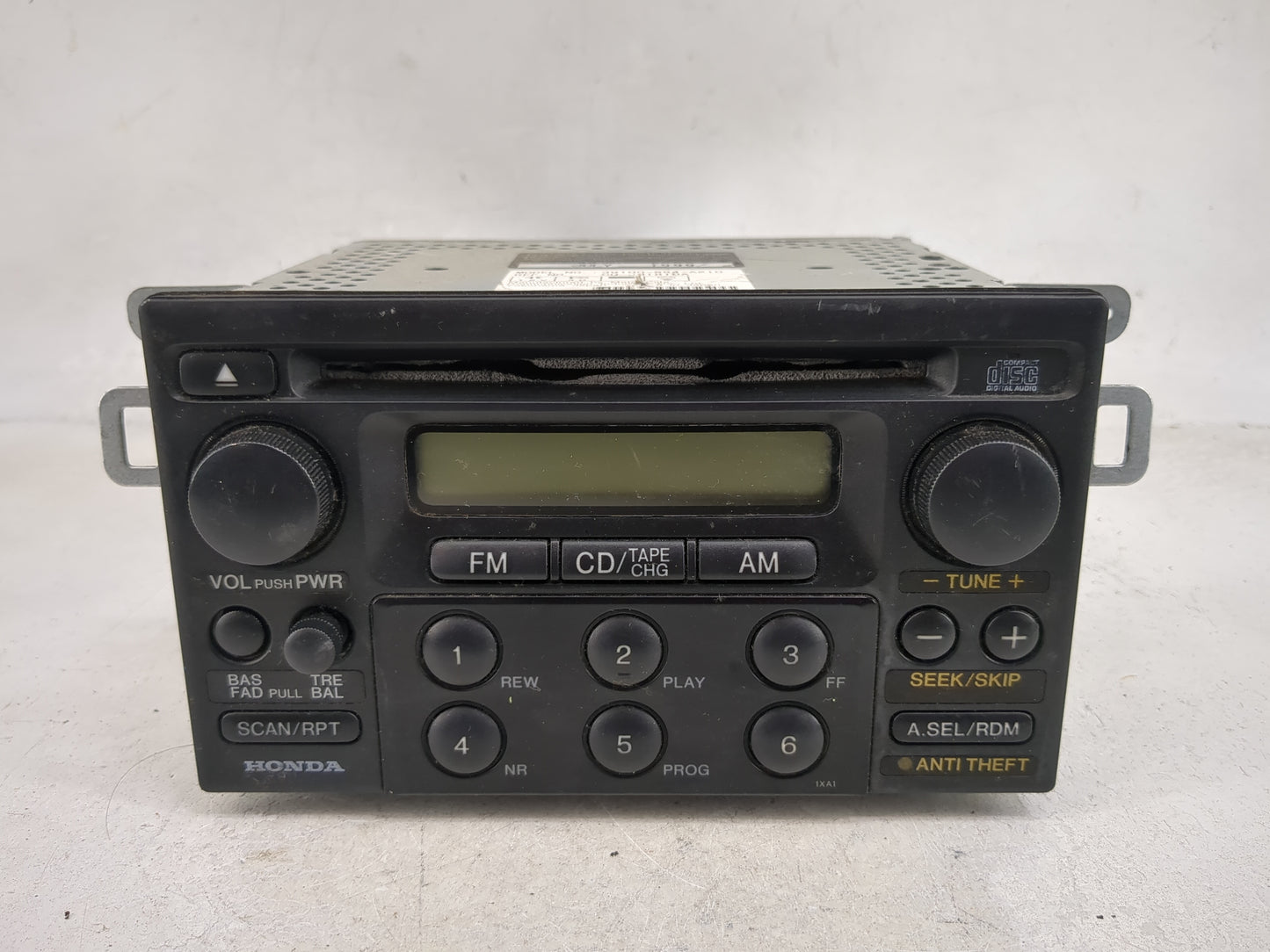 1998-2000 Honda Accord Radio AM FM Cd Player Receiver Replacement Fits Fits 1998 1999 2000 2001 2002 2003 2004 OEM Used Auto