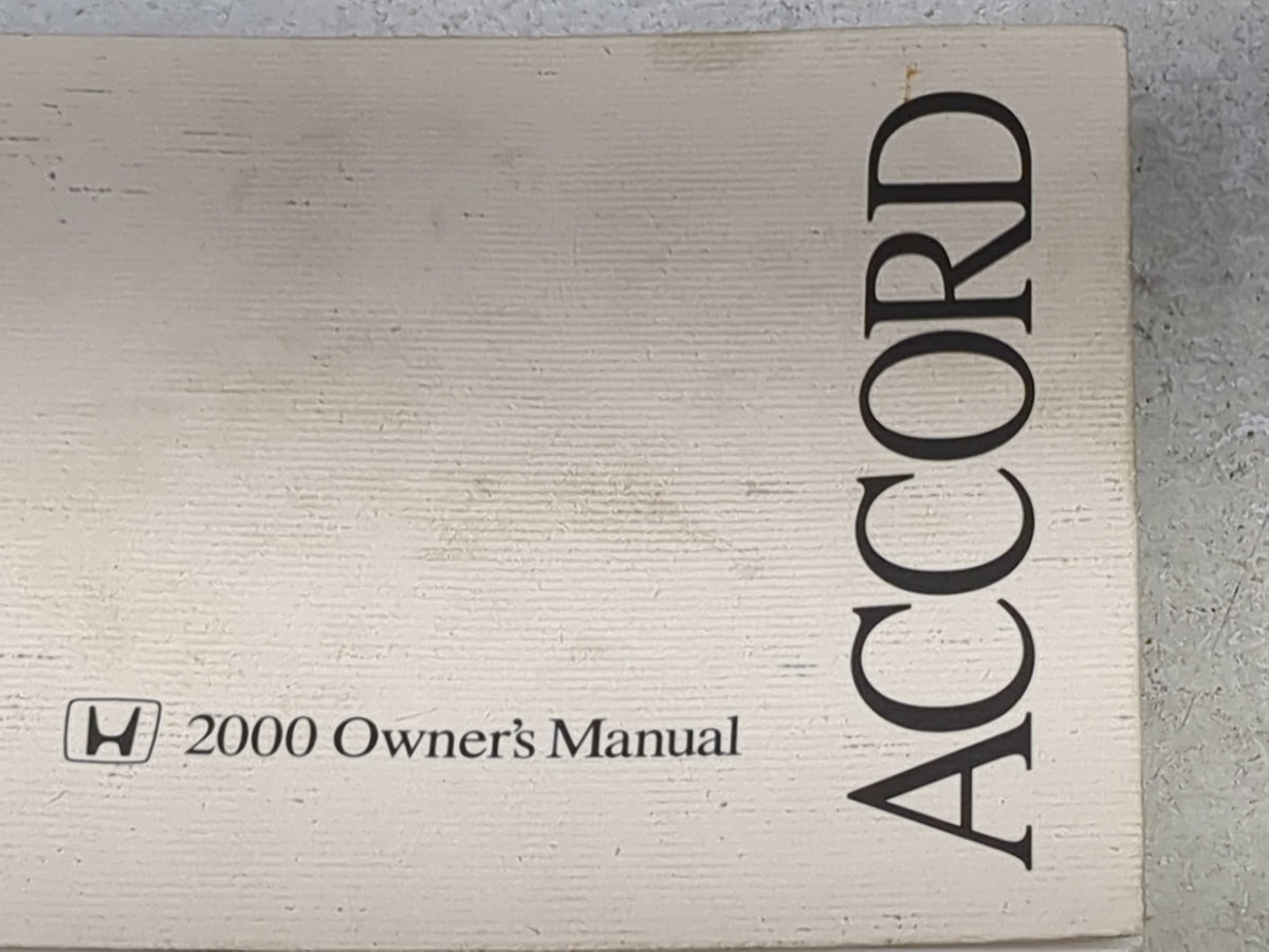 0 Honda Accord Owners Manual Book Guide OEM Used Auto Parts - Oemusedautoparts1.com