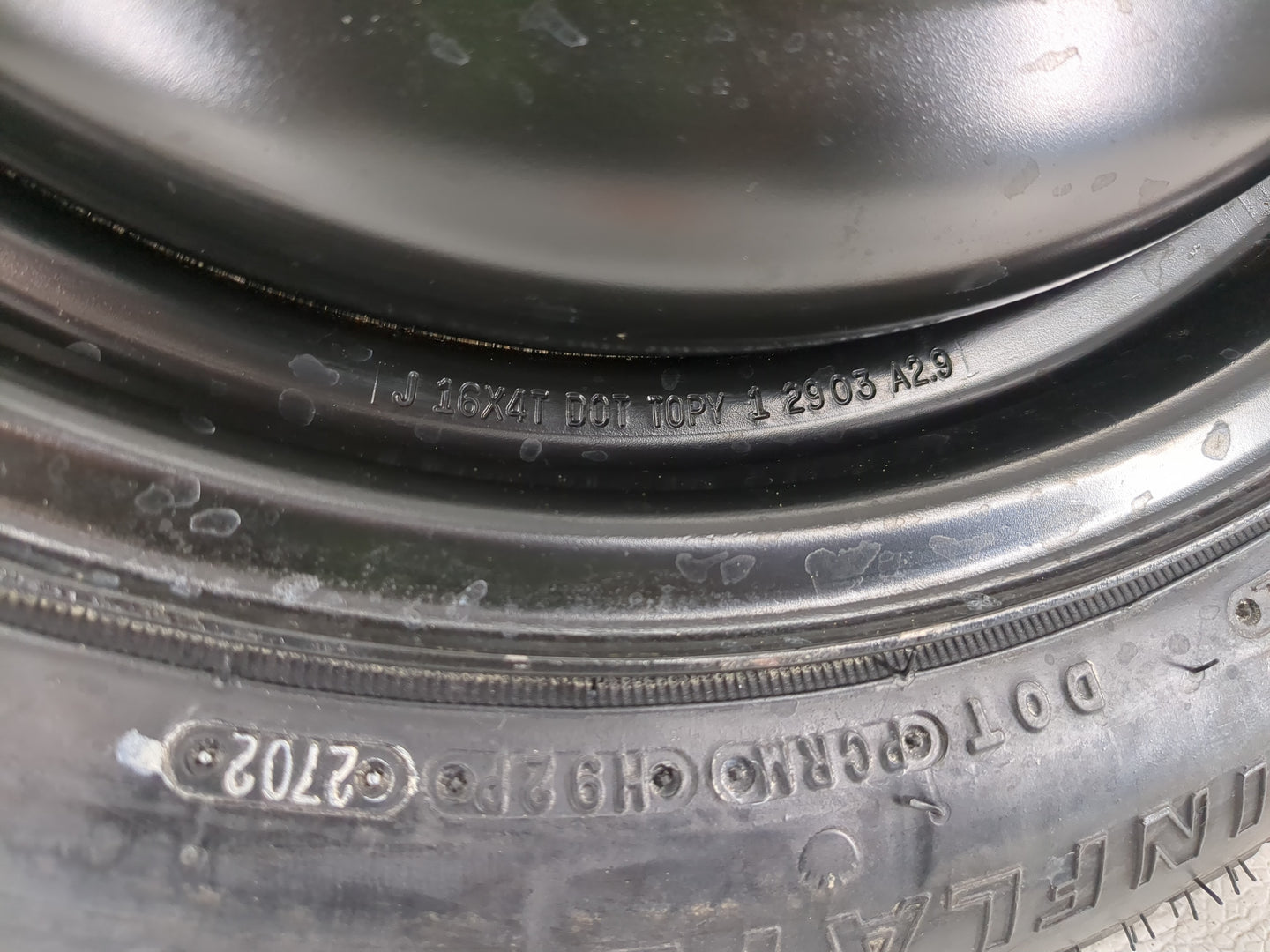 1999-2004 Honda Odyssey Spare Donut Tire Wheel Rim Oem - Oemusedautoparts1.com