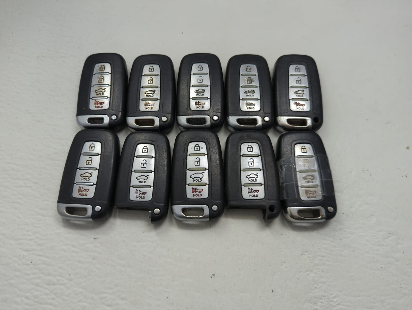 Lot of 10 Hyundai Keyless Entry Remote Fob SY5HMFNA04 MIXED PART NUMBERS - Oemusedautoparts1.com