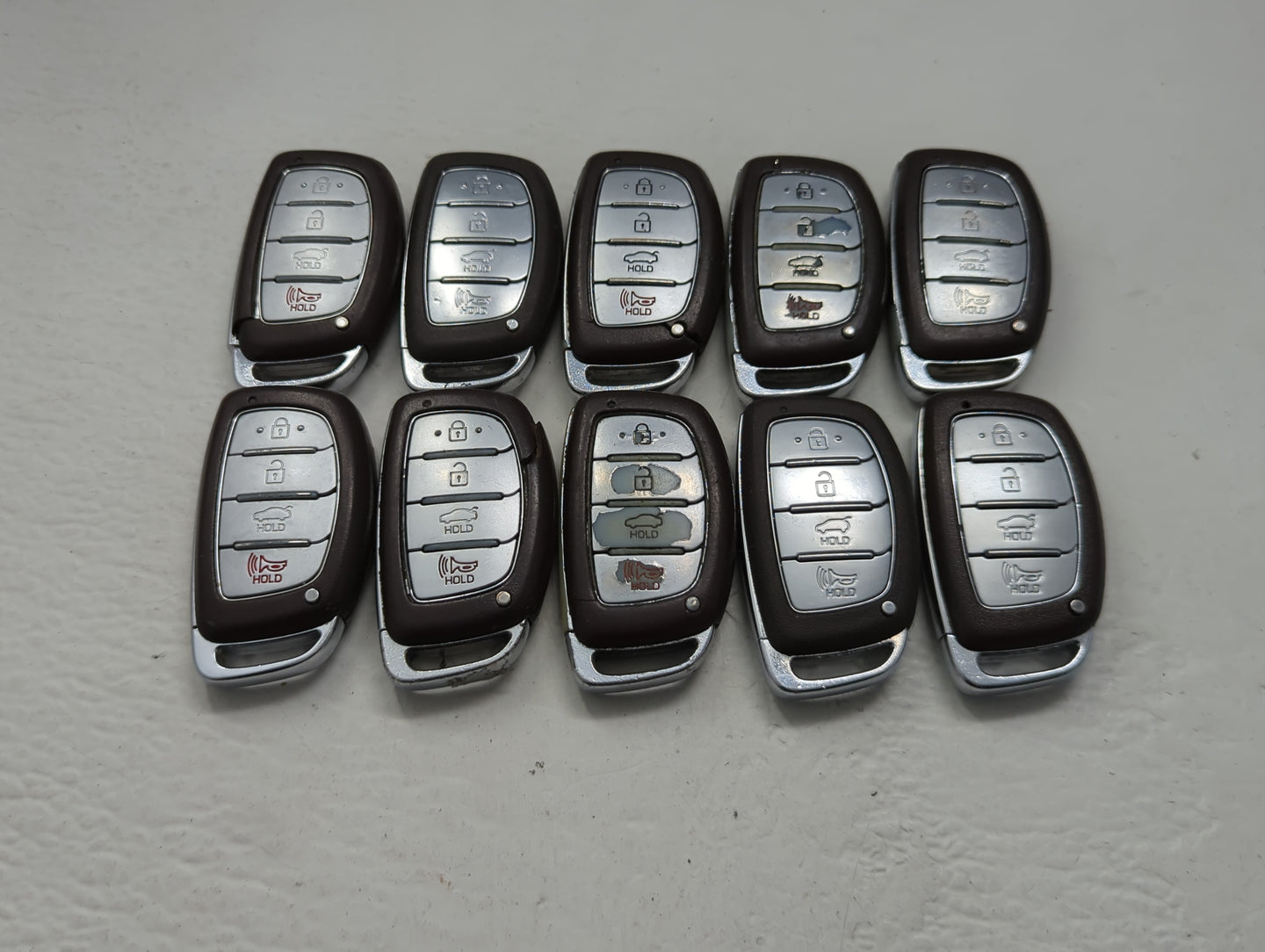 Lot of 10 Hyundai Keyless Entry Remote Fob CQOTD00120 | TQ8-FOB-4F11 - Oemusedautoparts1.com