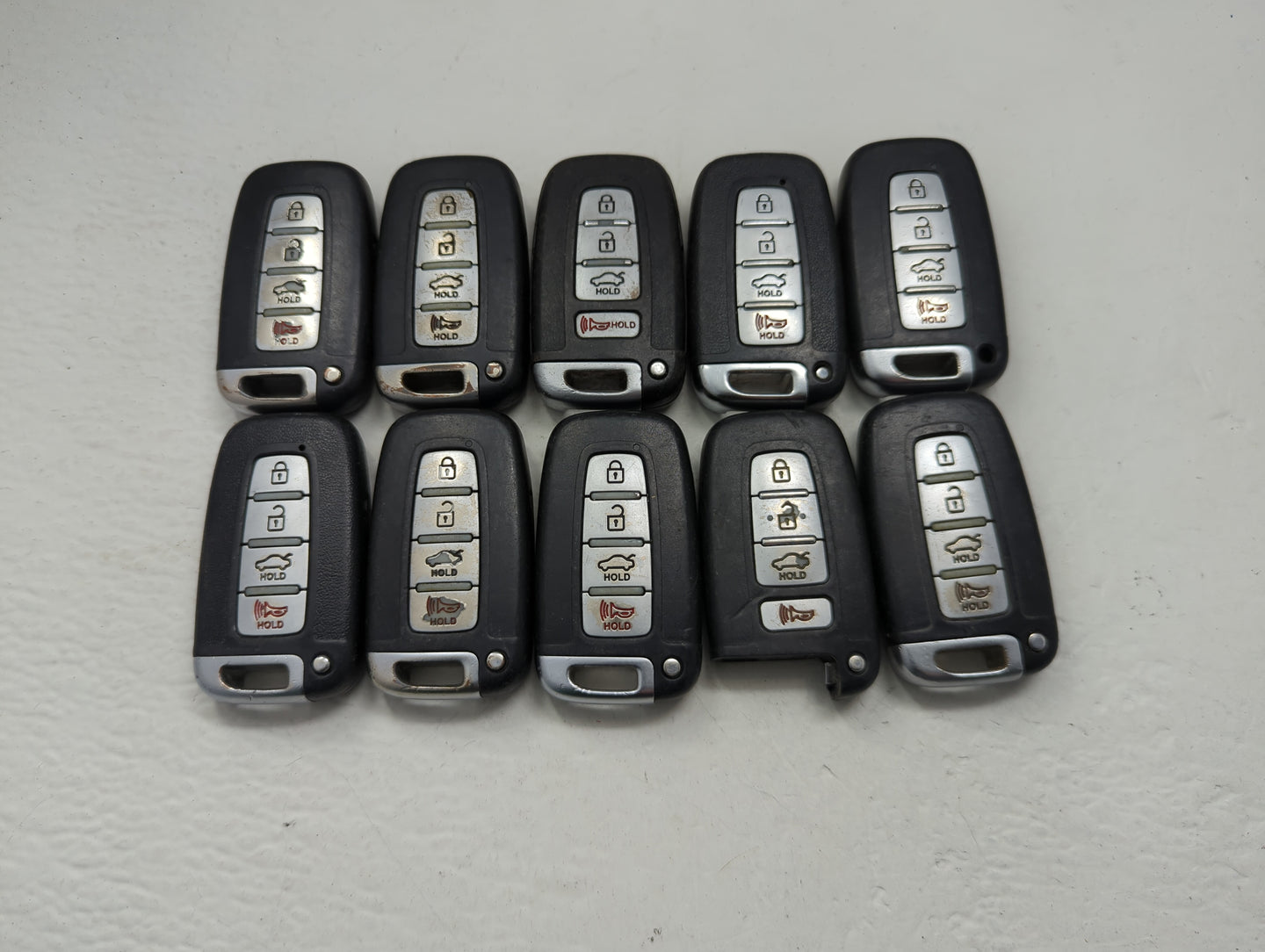 Lot of 10 Hyundai Keyless Entry Remote Fob MIXED FCC IDS MIXED PART - Oemusedautoparts1.com