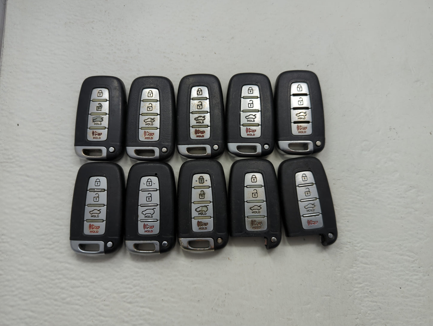Lot of 10 Hyundai Keyless Entry Remote Fob MIXED FCC IDS MIXED PART - Oemusedautoparts1.com