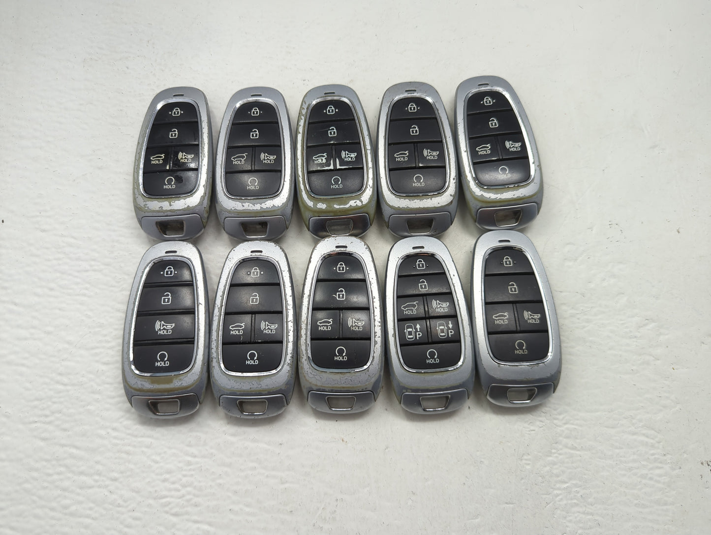 Lot of 10 Hyundai Keyless Entry Remote Fob MIXED FCC IDS MIXED PART - Oemusedautoparts1.com