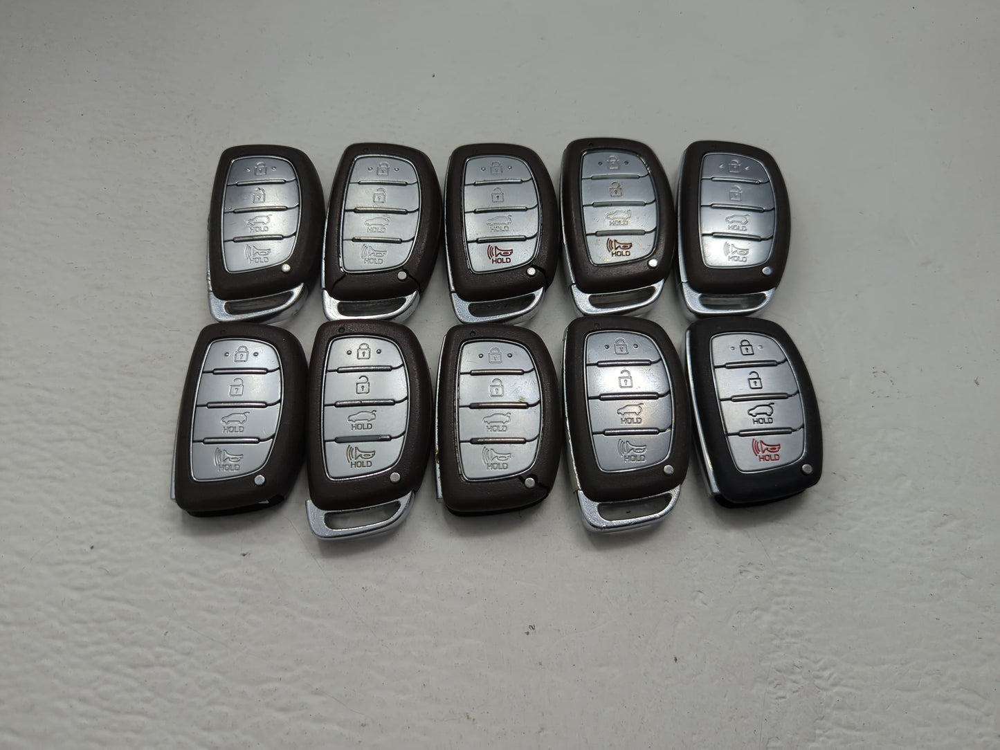 Lot of 10 Hyundai Keyless Entry Remote Fob MIXED FCC IDS MIXED PART - Oemusedautoparts1.com