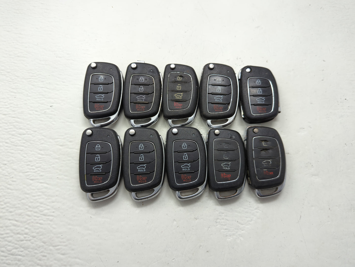 Lot of 10 Hyundai Keyless Entry Remote Fob MIXED FCC IDS MIXED PART - Oemusedautoparts1.com