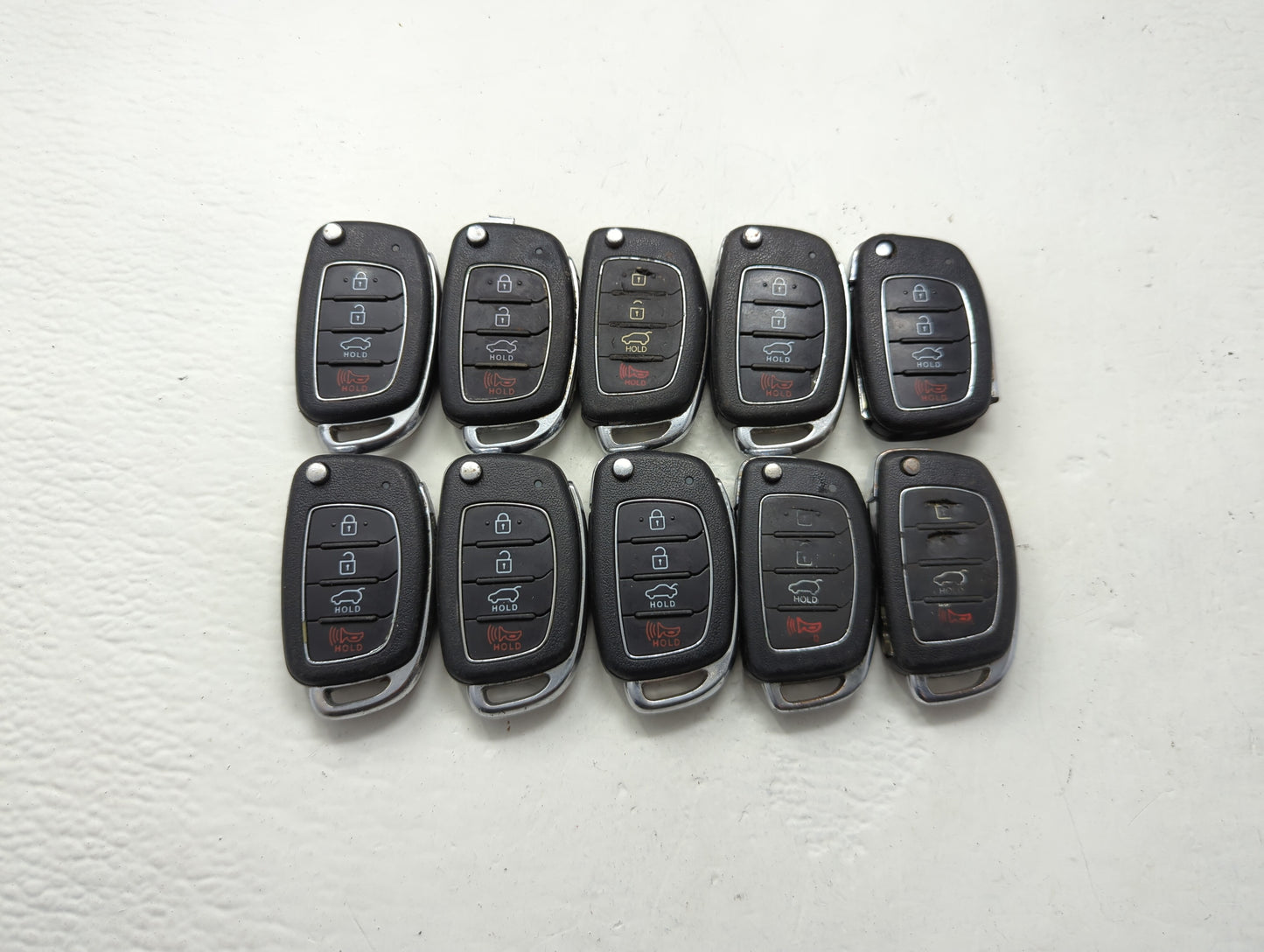 Lot of 10 Hyundai Keyless Entry Remote Fob MIXED FCC IDS MIXED PART - Oemusedautoparts1.com