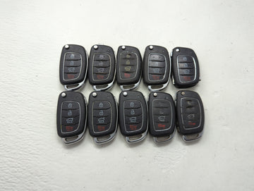 Lot of 10 Hyundai Keyless Entry Remote Fob MIXED FCC IDS MIXED PART - Oemusedautoparts1.com