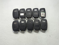 Lot of 10 Hyundai Keyless Entry Remote Fob MIXED FCC IDS MIXED PART - Oemusedautoparts1.com