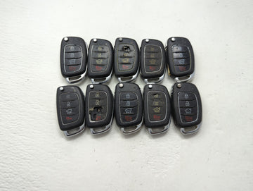 Lot of 10 Hyundai Keyless Entry Remote Fob MIXED FCC IDS MIXED PART - Oemusedautoparts1.com