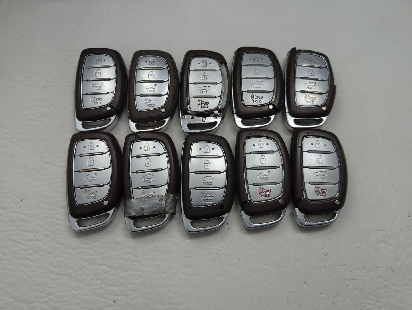 Lot of 10 Hyundai Keyless Entry Remote Fob MIXED FCC IDS MIXED PART - Oemusedautoparts1.com