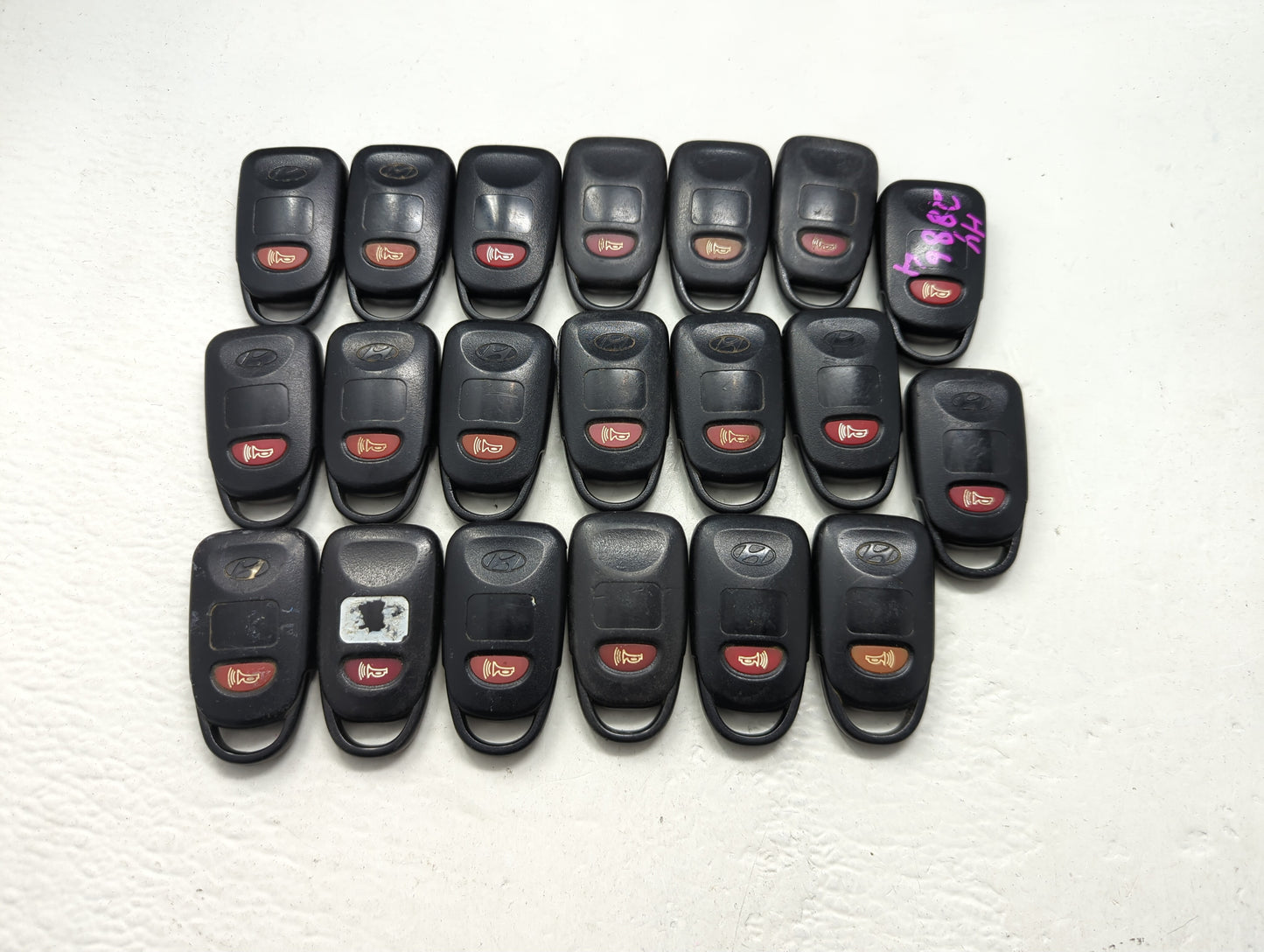 Lot of 20 Hyundai Keyless Entry Remote Fob UNKNOWN UNKNOWN - Oemusedautoparts1.com