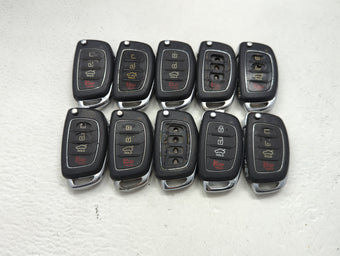 compare product Lot of 10 Hyundai Keyless Entry Remote Fob MIXED FCC IDS MIXED PART