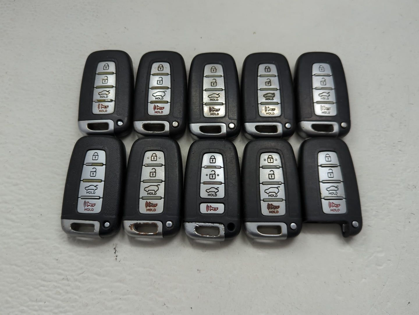 Lot of 10 Hyundai Keyless Entry Remote Fob SY5RBFNA433 | SY5HMFNA04 - Oemusedautoparts1.com