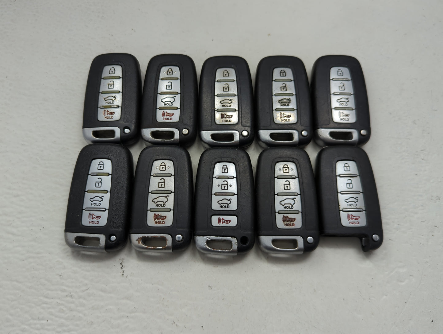 Lot of 10 Hyundai Keyless Entry Remote Fob SY5RBFNA433 | SY5HMFNA04 - Oemusedautoparts1.com