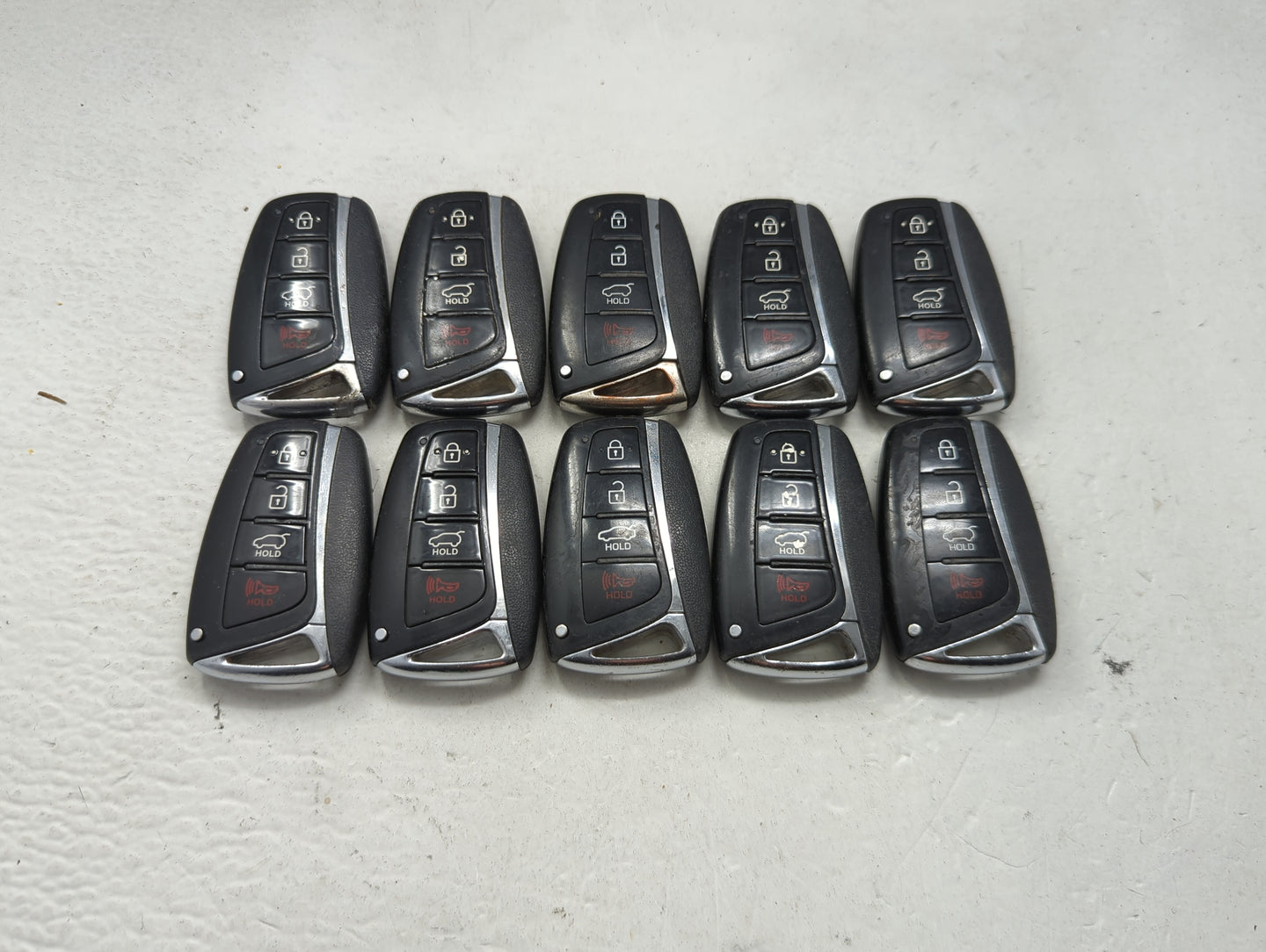 Lot of 10 Hyundai Keyless Entry Remote Fob MIXED FCC IDS 1473710 - Oemusedautoparts1.com