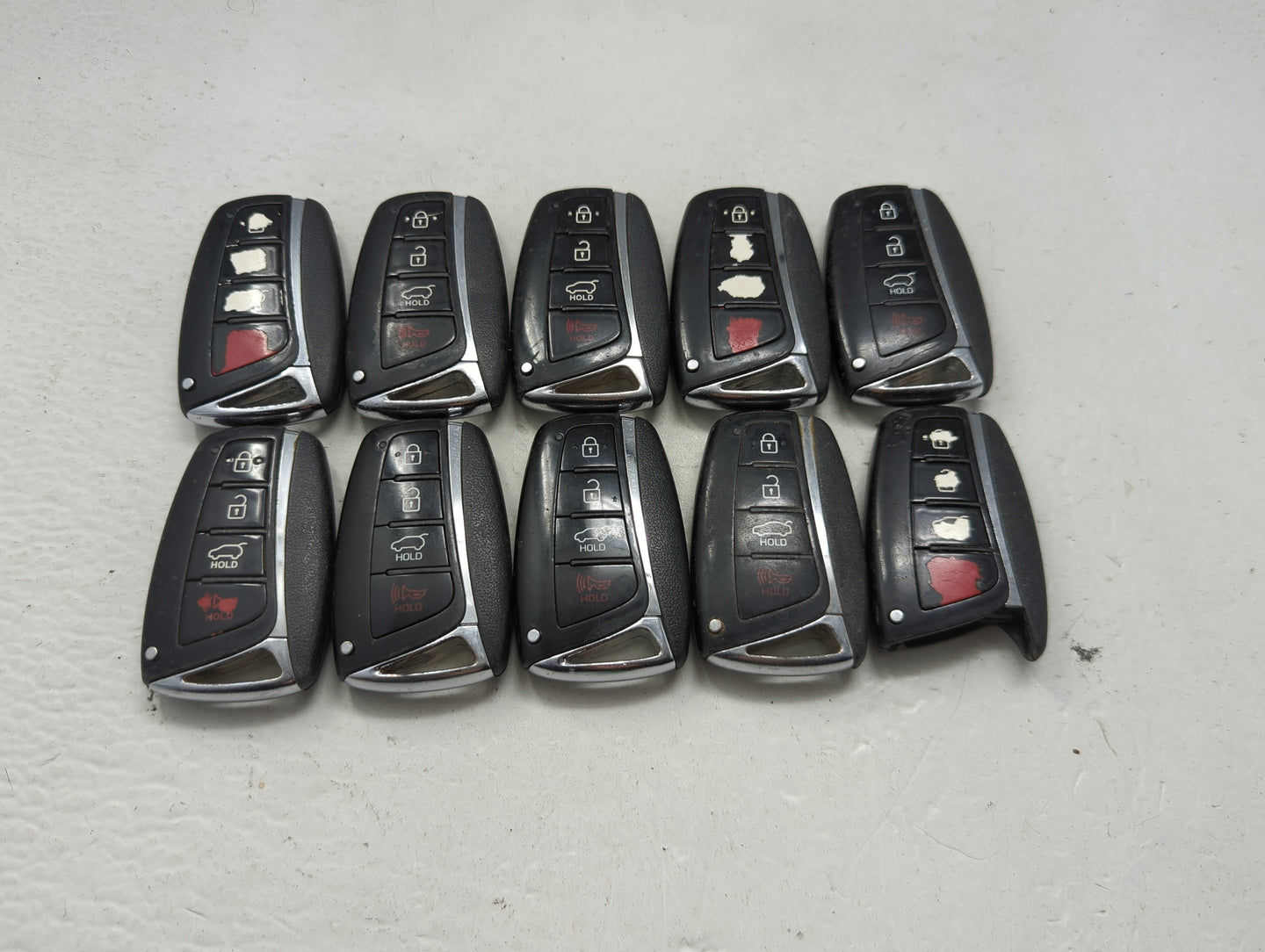 Lot of 10 Hyundai Keyless Entry Remote Fob MIXED FCC IDS 1473711 - Oemusedautoparts1.com